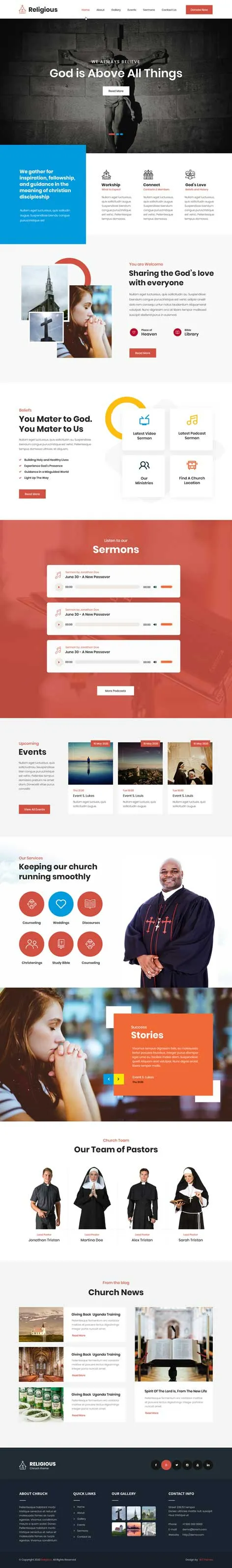 Church WordPress theme