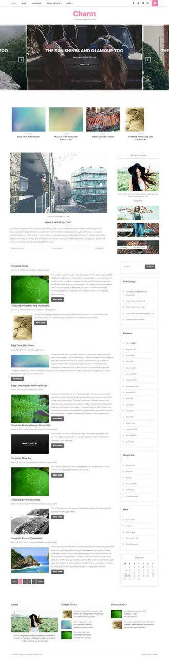 free blog template WordPress