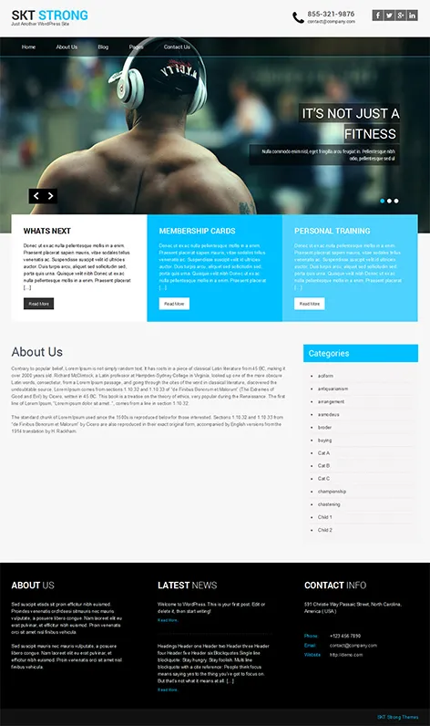 free corporate WordPress theme