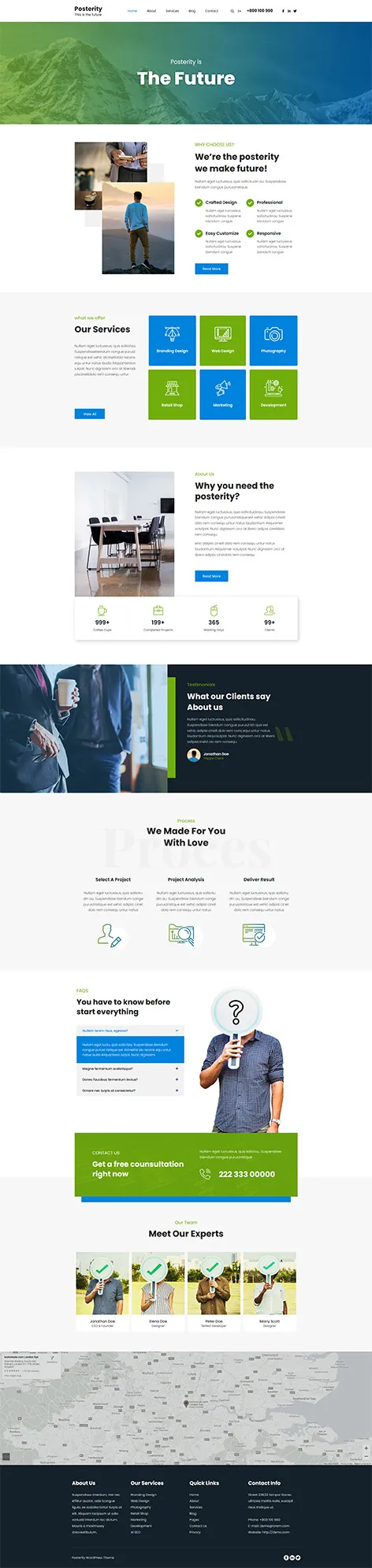 free creative agency WordPress theme