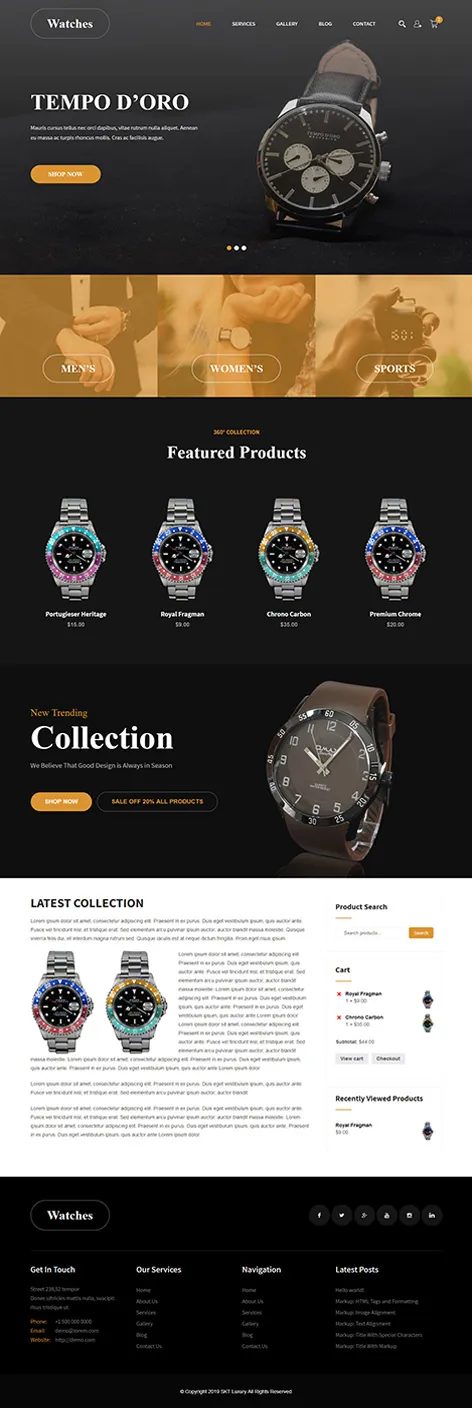 free luxury WordPress theme