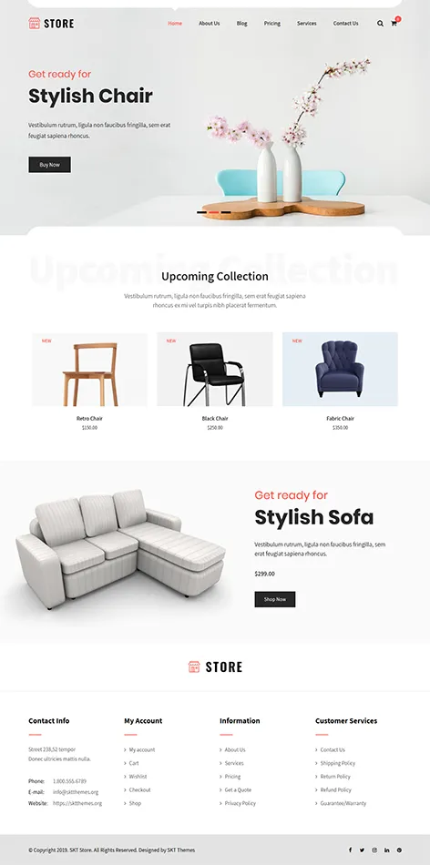 free WordPress store theme