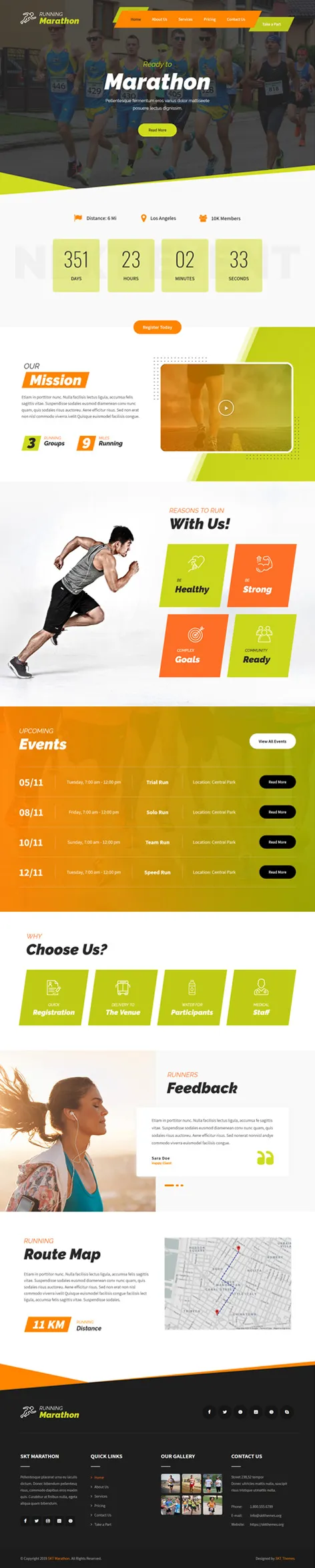 marathon WordPress theme