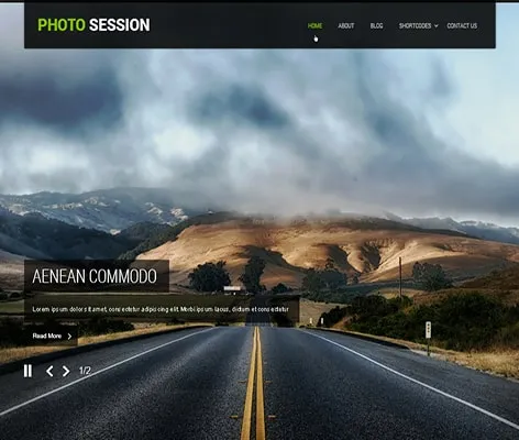 photographer WordPress theme