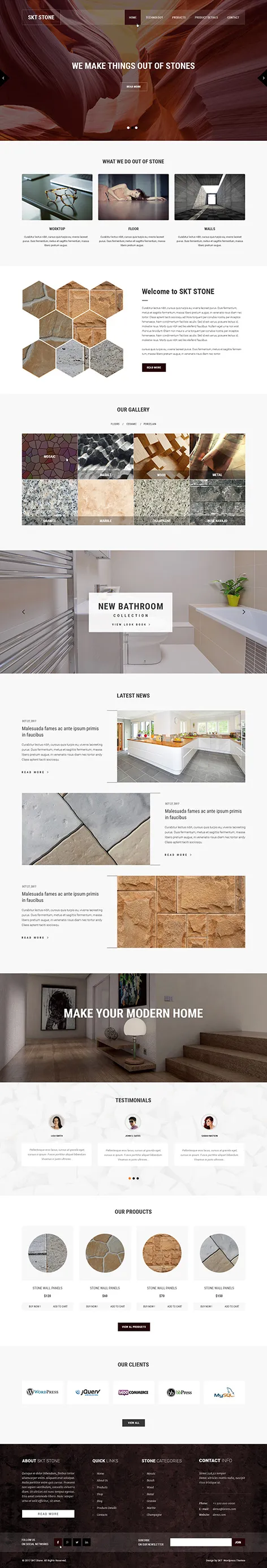 stone WordPress theme